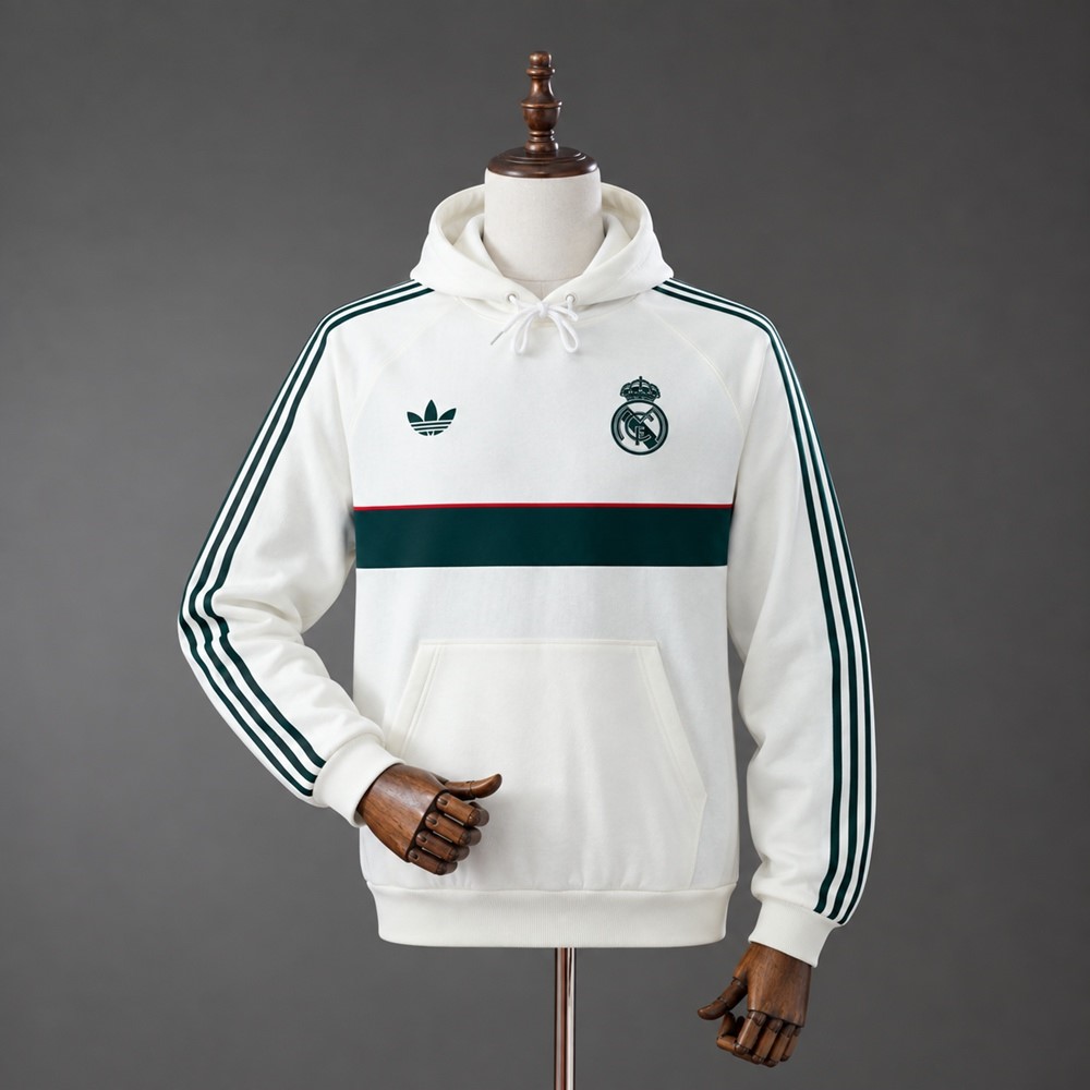 Sudadera con Capucha Real Madrid 2026/27 Blanco